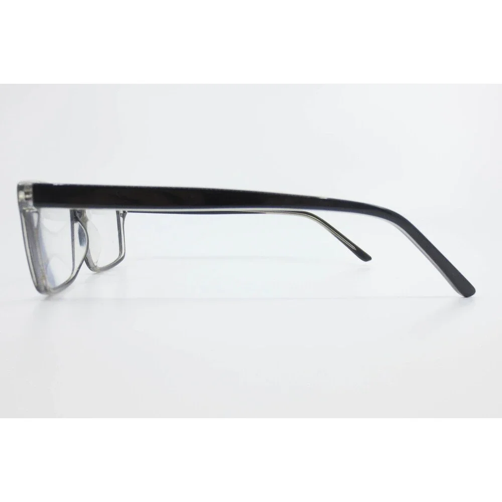 Black Crystal Rectangular Eyeglass Frames 54-17-145 MD 7195 Two Tone Glasses